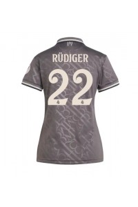 Real Madrid Antonio Rudiger #22 Fotballdrakt Tredje Klær Dame 2024-25 Korte ermer